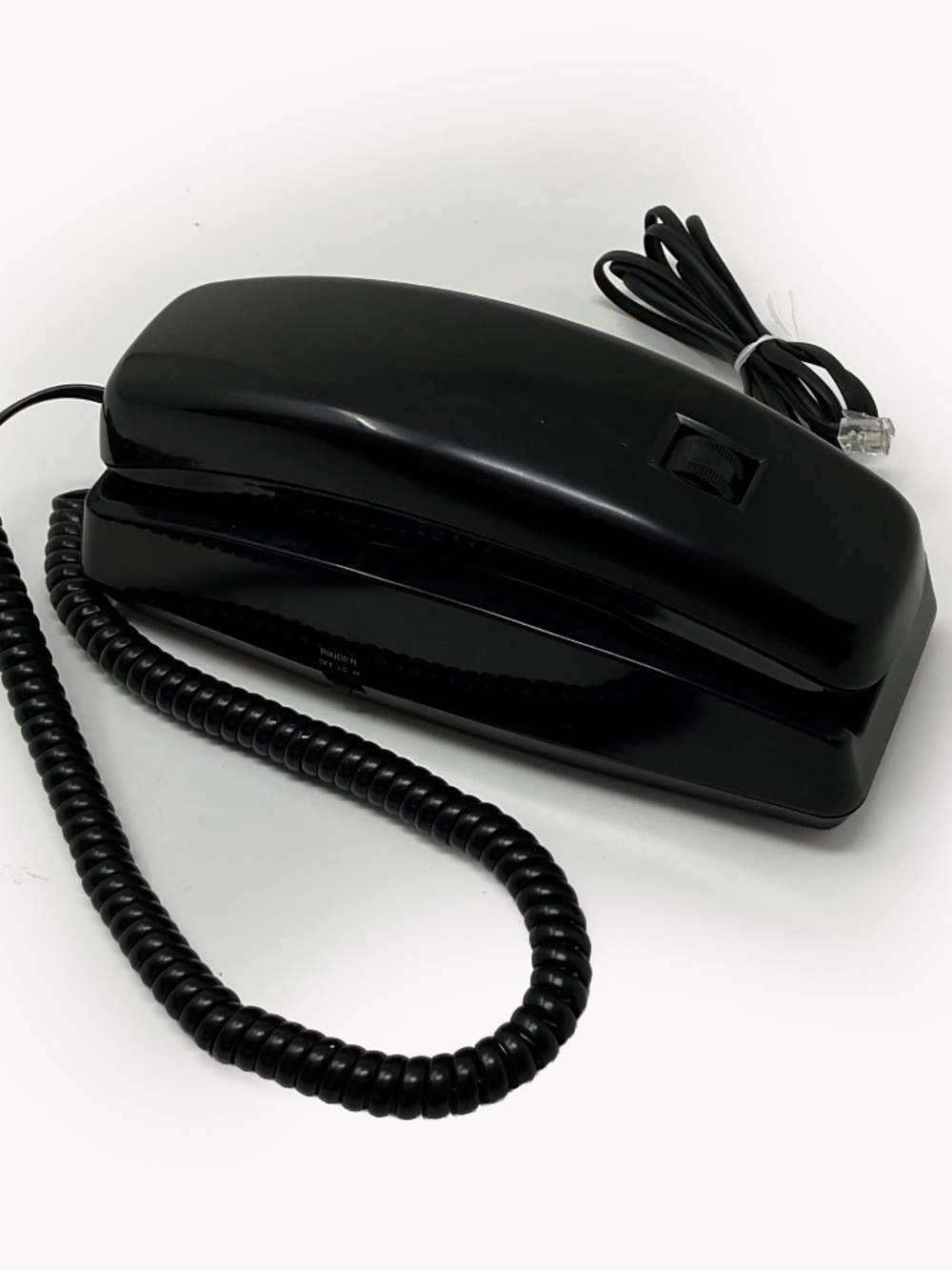 Vintage black Cortelco 8150 Trendline corded desk and wall telephone